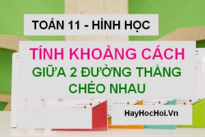 Cách tính khoảng cách giữa 2 đường thẳng chéo nhau trong không gian - Toán hình 11